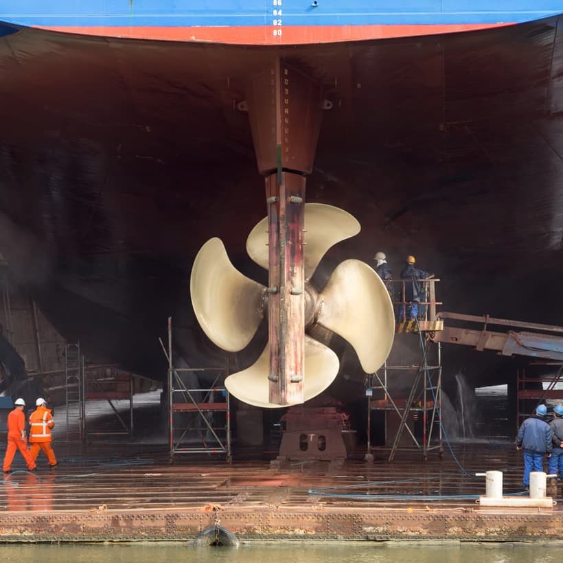 Astillero en A Coruña